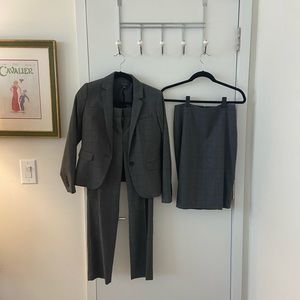 Anne Taylor matching blazer, pants and skirt